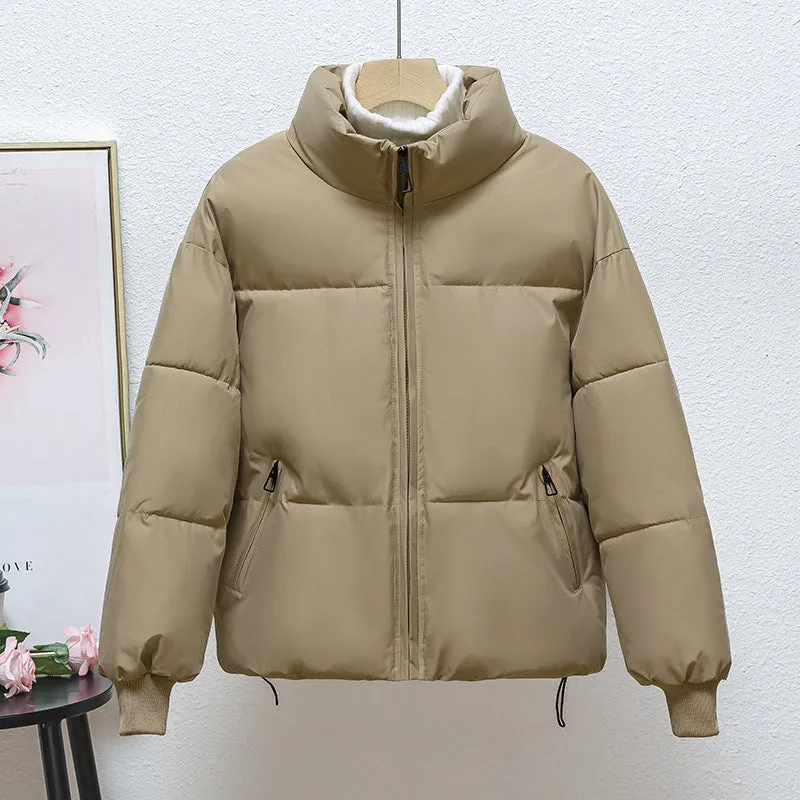 Warm and Stylish Padded Jacket with Drawstring Hem for Women