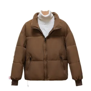 Warm and Stylish Padded Jacket with Drawstring Hem for Women