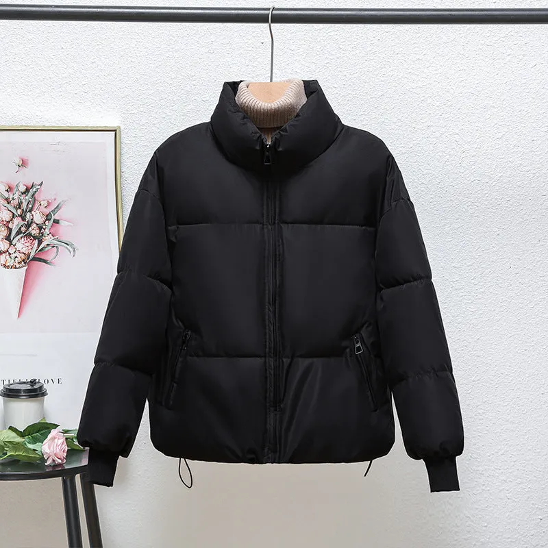Warm and Stylish Padded Jacket with Drawstring Hem for Women