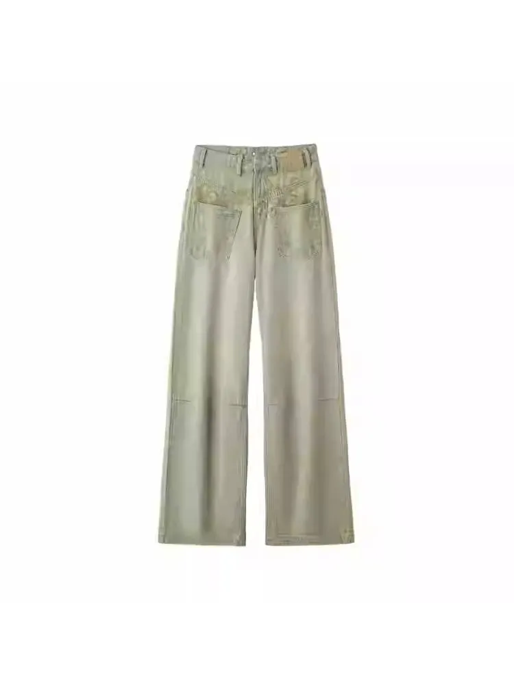Washed wide leg pants【s0000011379】