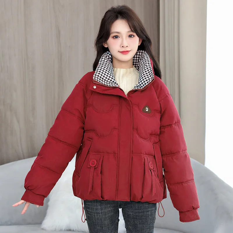 Waterproof and Windproof Quilted Puffer Jacket for Women