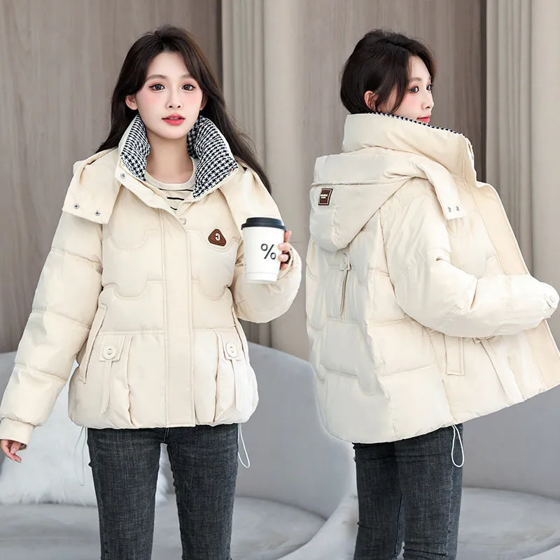 Waterproof and Windproof Quilted Puffer Jacket for Women