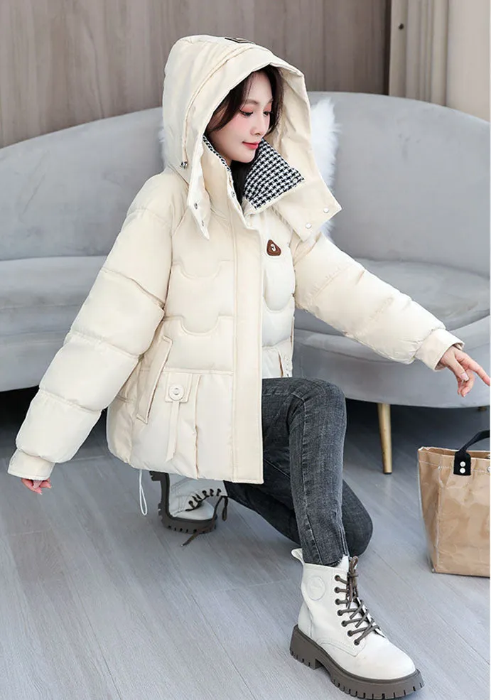 Waterproof and Windproof Quilted Puffer Jacket for Women