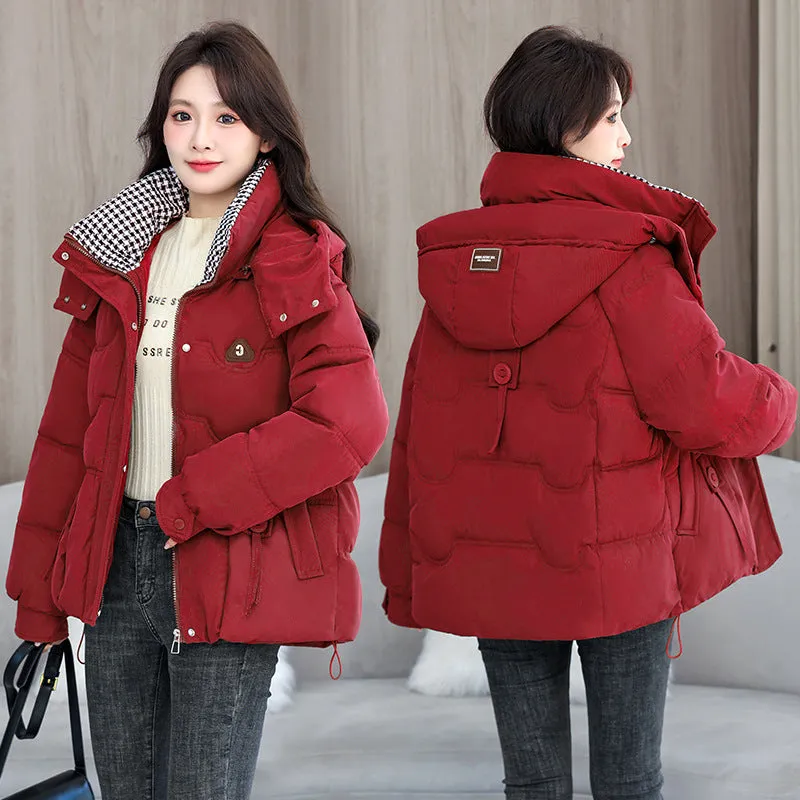 Waterproof and Windproof Quilted Puffer Jacket for Women