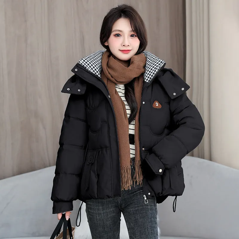 Waterproof and Windproof Quilted Puffer Jacket for Women