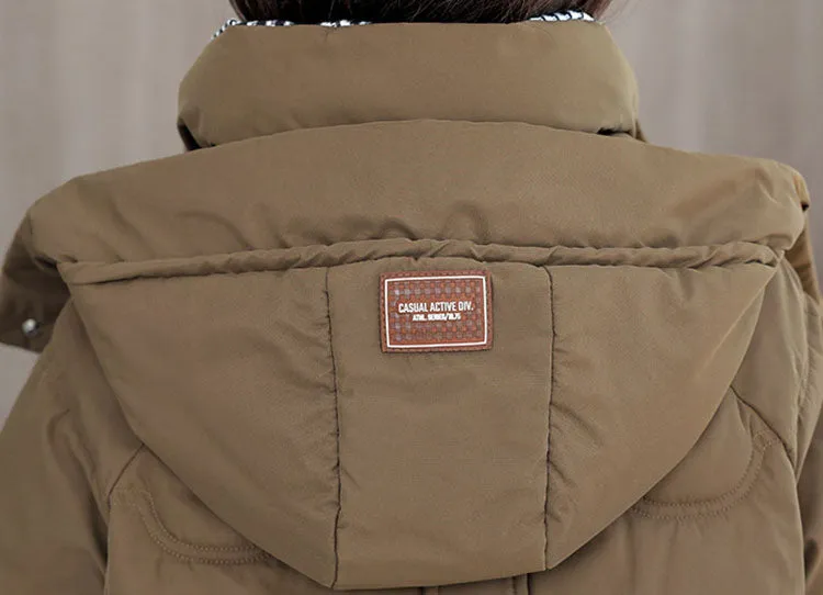 Waterproof and Windproof Quilted Puffer Jacket for Women