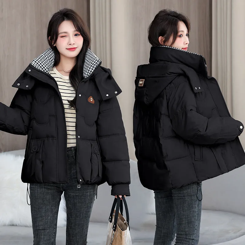 Waterproof and Windproof Quilted Puffer Jacket for Women