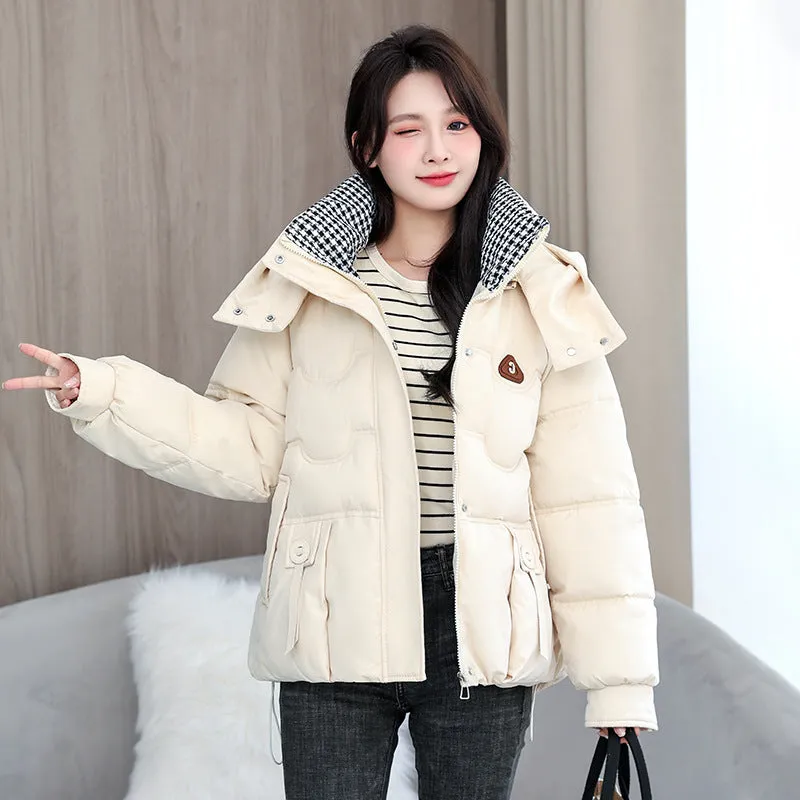 Waterproof and Windproof Quilted Puffer Jacket for Women