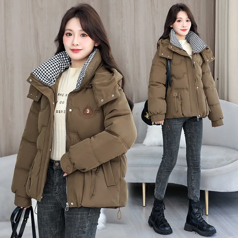 Waterproof and Windproof Quilted Puffer Jacket for Women
