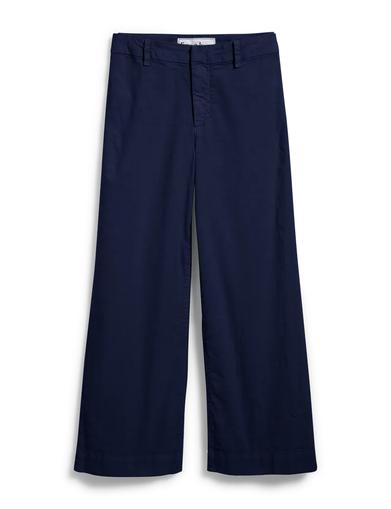 Wexford Wide Leg Linen Pant - Navy
