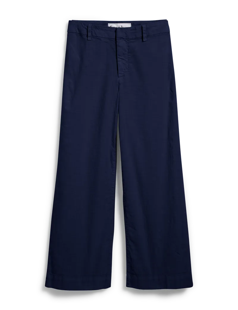 Wexford Wide Leg Linen Pant - Navy