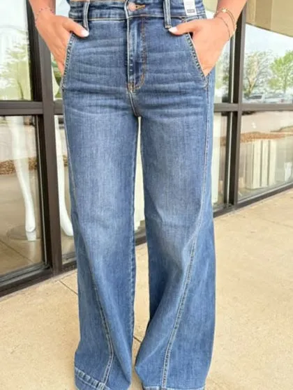 Wide Leg High Waist Judy Blue Jeans