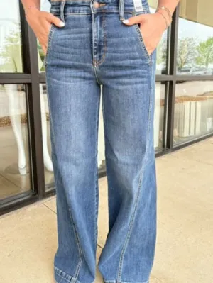 Wide Leg High Waist Judy Blue Jeans