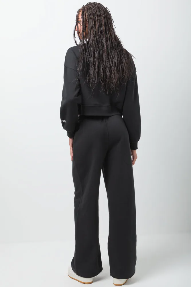 Wide Leg Jogger Black