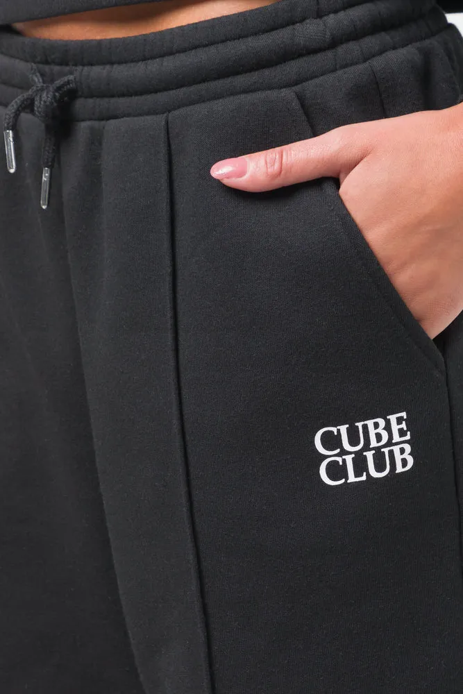 Wide Leg Jogger Black