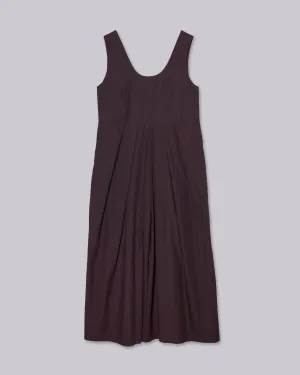 WIDE-LEG JUMPSUIT IN CHOCOLATE