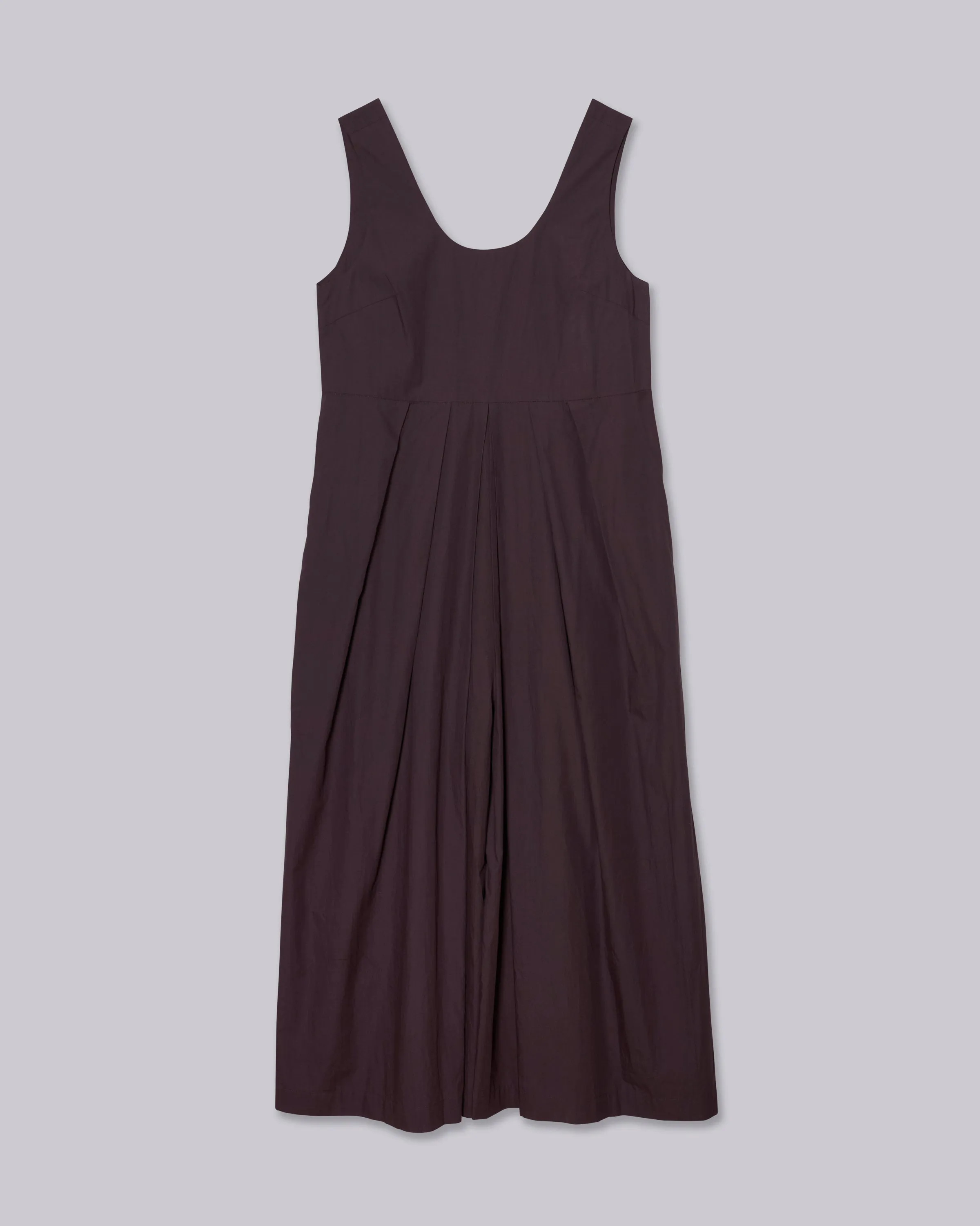WIDE-LEG JUMPSUIT IN CHOCOLATE