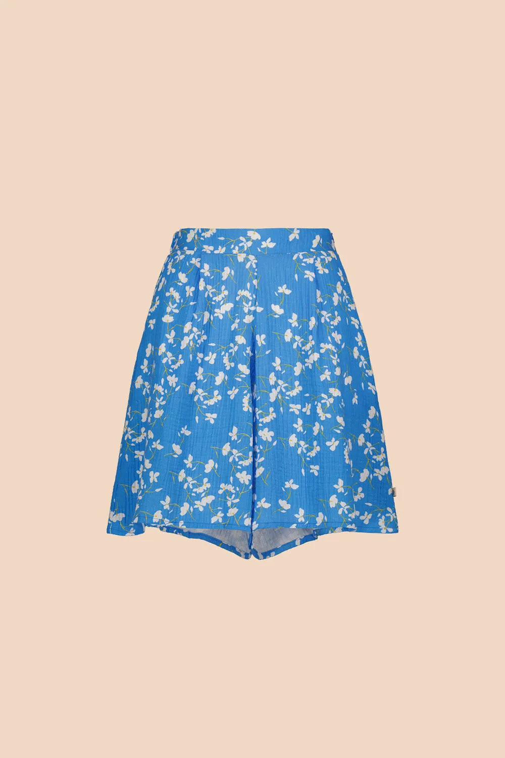 wide leg shorts in vanilla garden