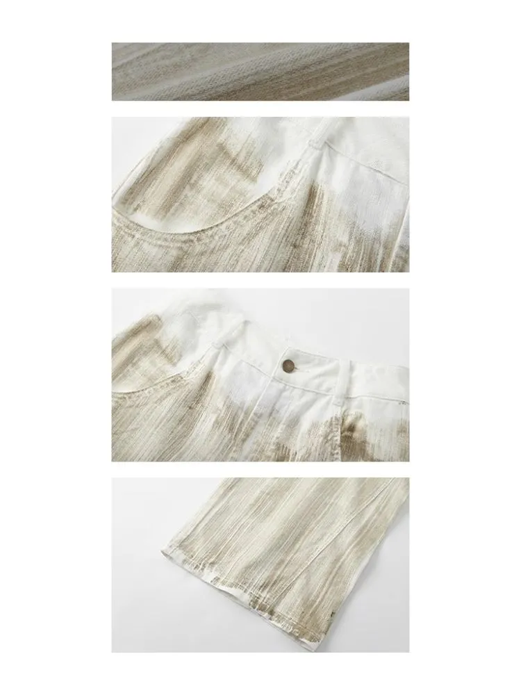 Wide Leg Straight Leg Jeans【s0000008180】
