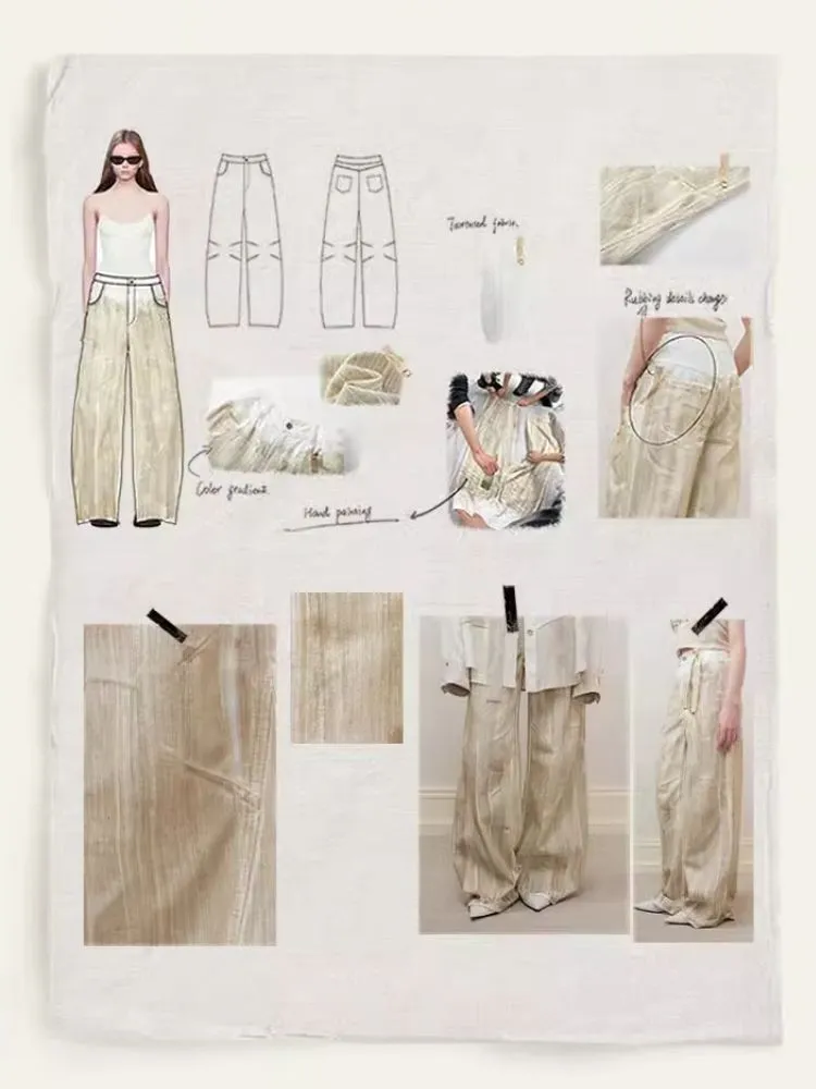 Wide Leg Straight Leg Jeans【s0000008180】