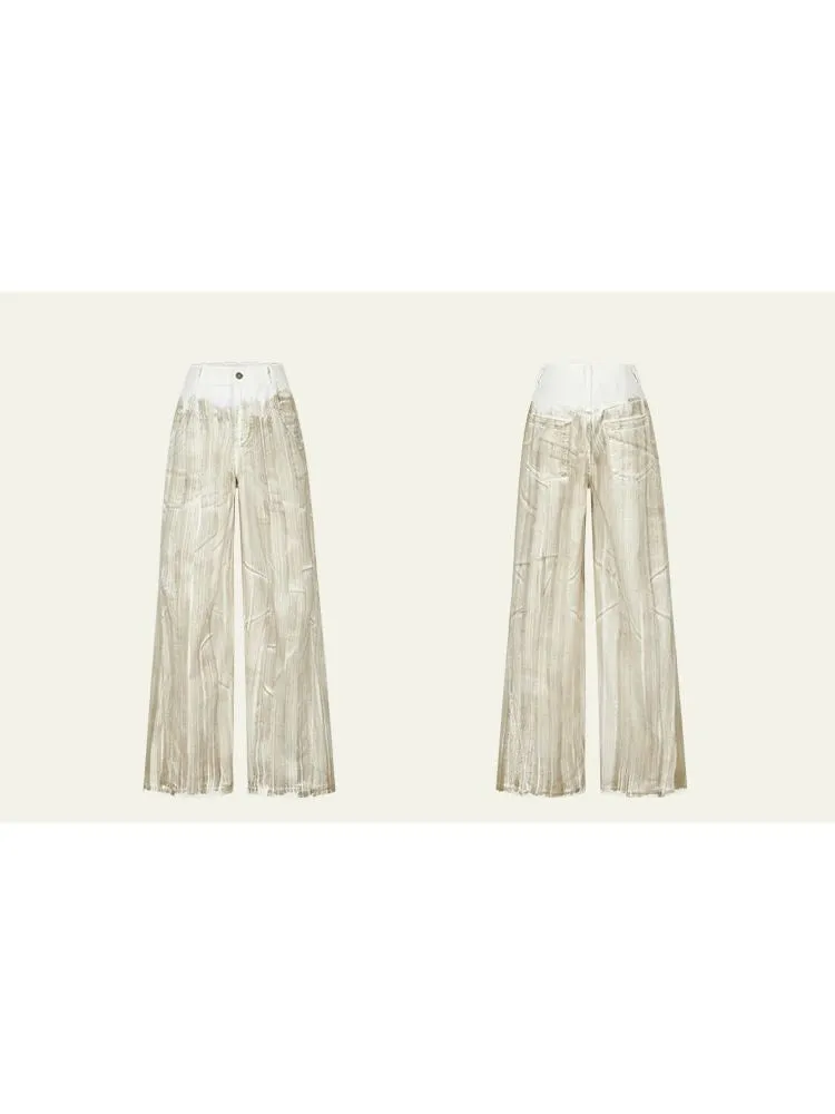 Wide Leg Straight Leg Jeans【s0000008180】