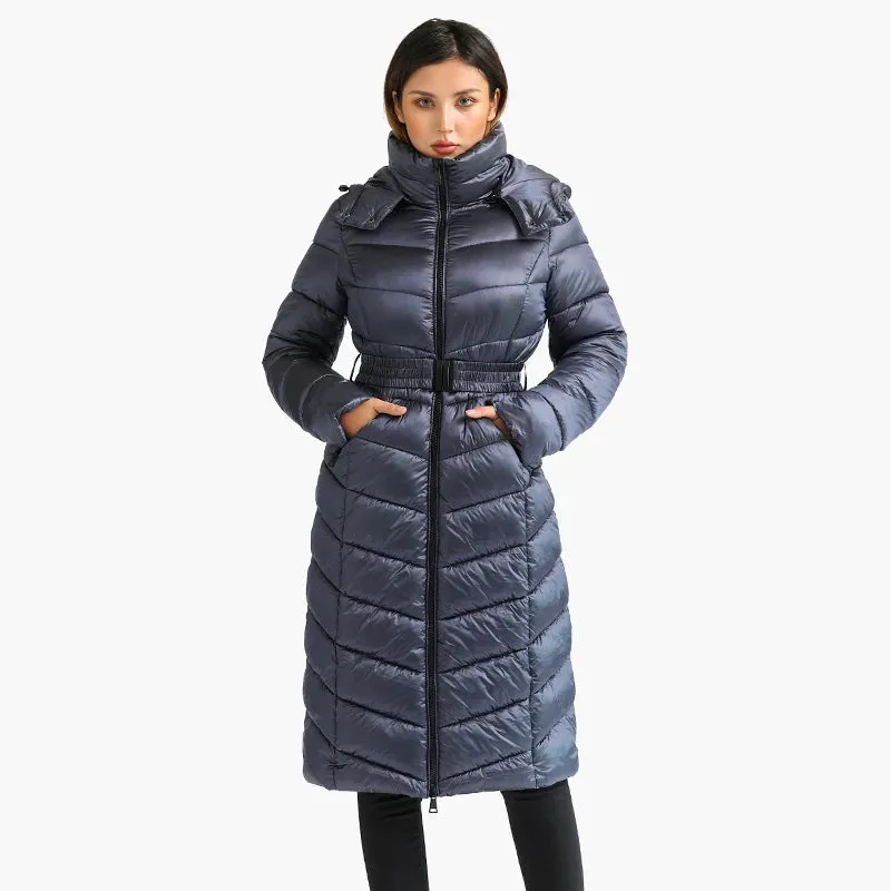 Windproof Long Parkas Women's Coats Black Thick Warm Puffer Jackets