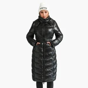 Windproof Long Parkas Women's Coats Black Thick Warm Puffer Jackets