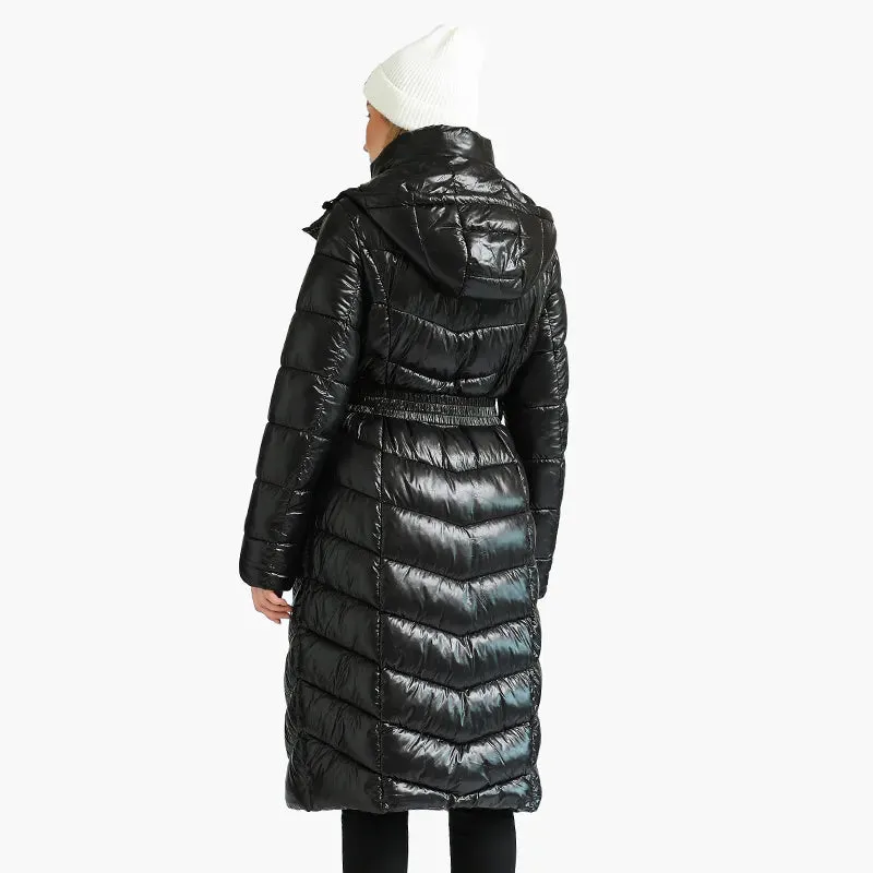 Windproof Long Parkas Women's Coats Black Thick Warm Puffer Jackets