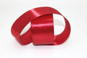 Wine/Red, 07 single face Ribbon available in 15, 20, 25, 40, and 50 mm for Ribbon Skirts, Shirts, Crafts, Weddings and gifts