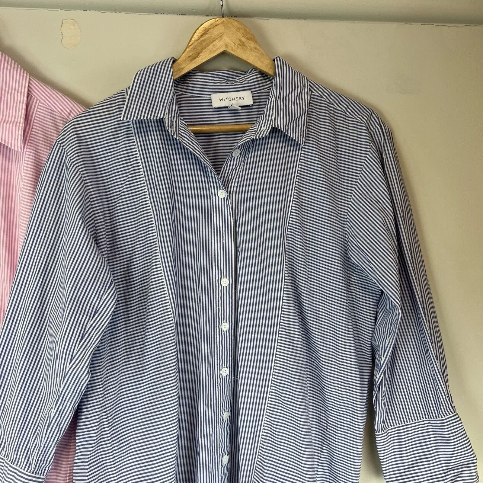 Witchery Womens Button Up Collared Shirt Dress Size 10 (2 Dresses)