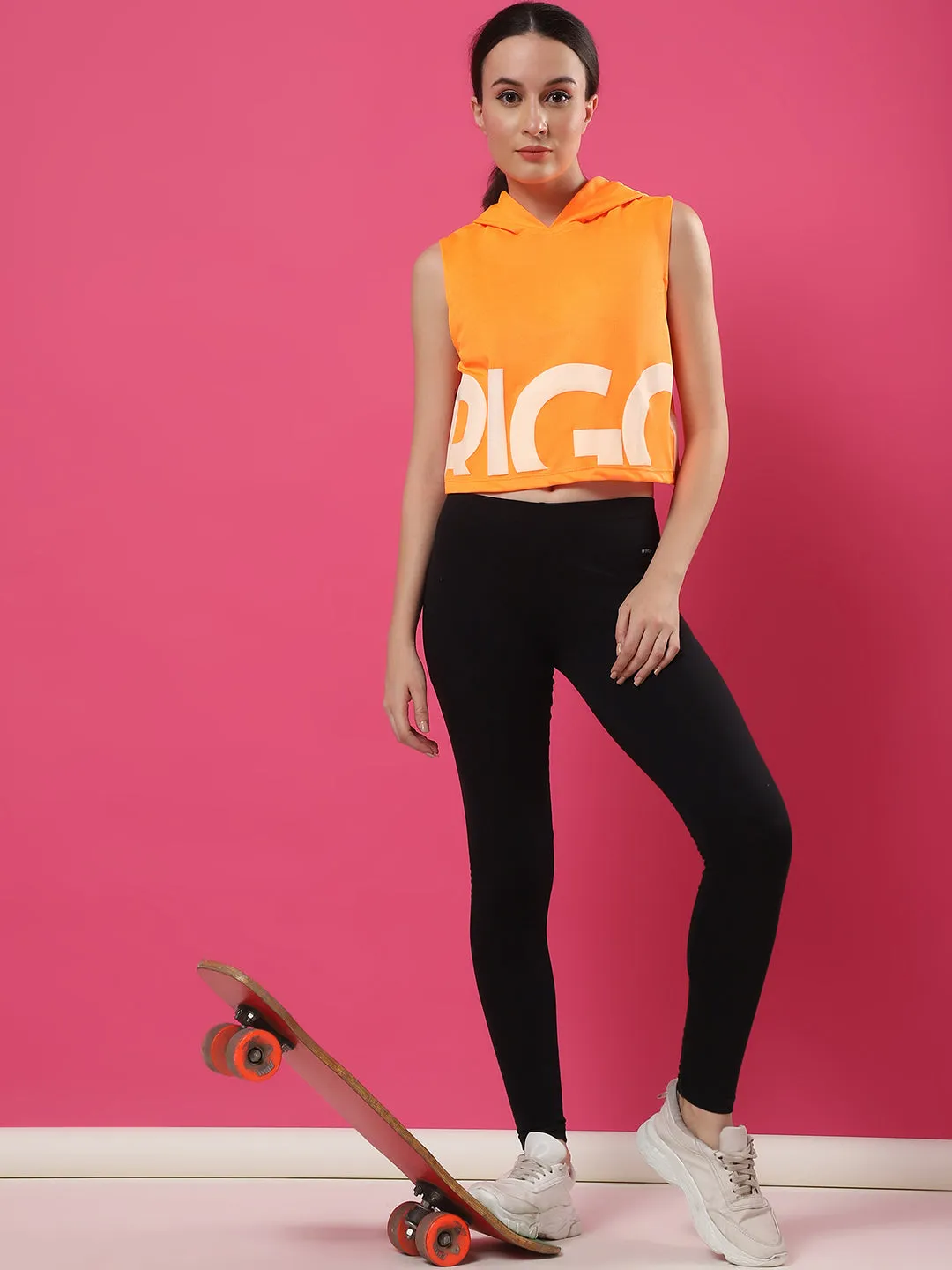 Women's Activewear Dropshoulder Hoodie Top