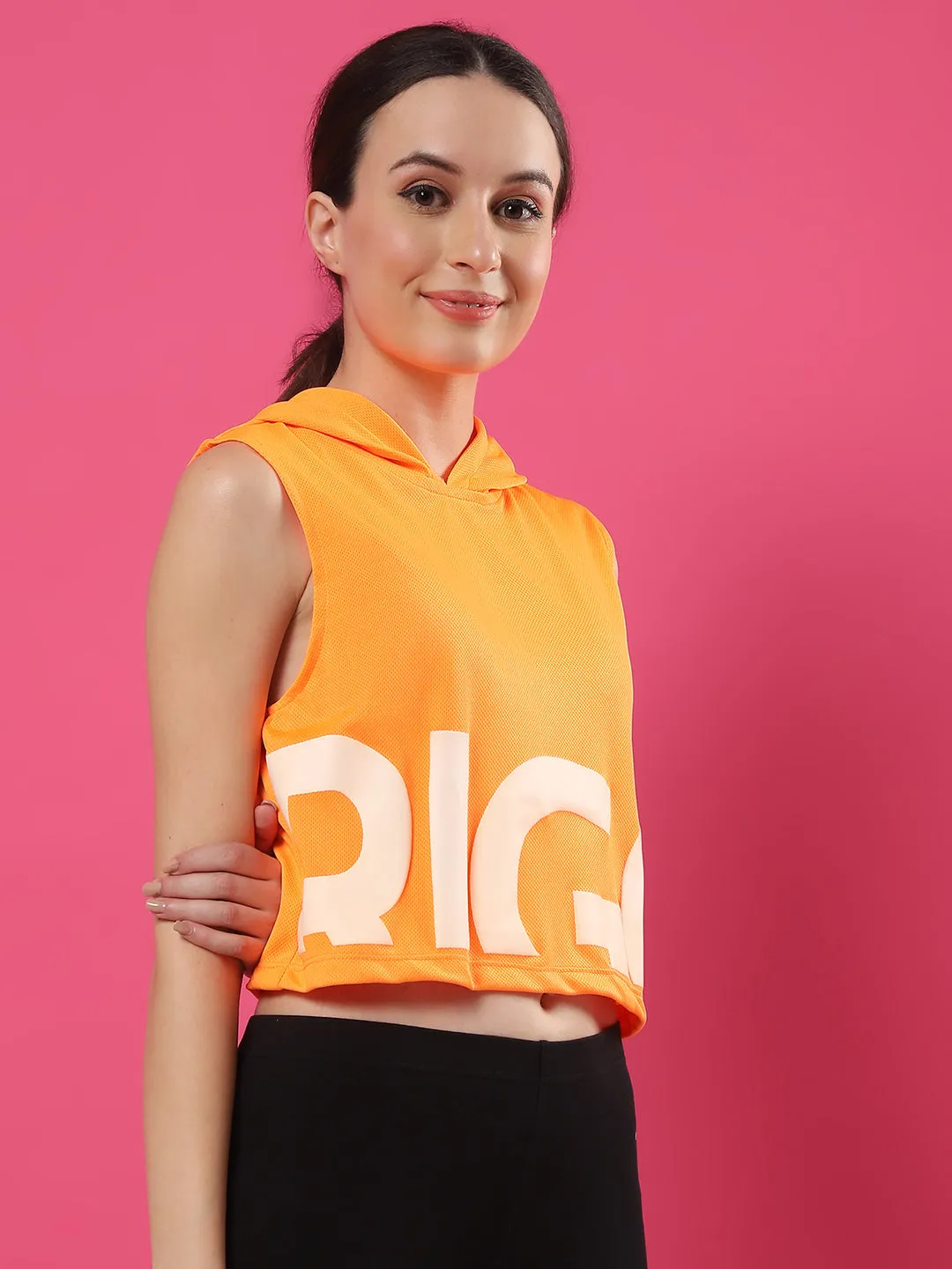 Women's Activewear Dropshoulder Hoodie Top