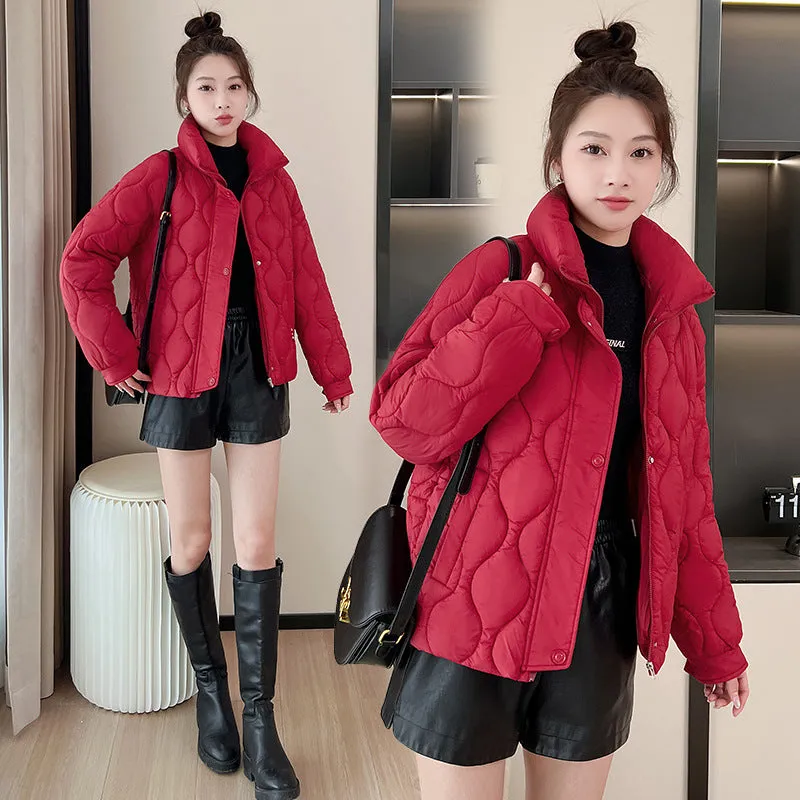 Women's Fashionable Easy-to-Clean Quilted Puffer Jacket