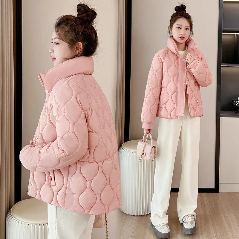 Women's Fashionable Easy-to-Clean Quilted Puffer Jacket