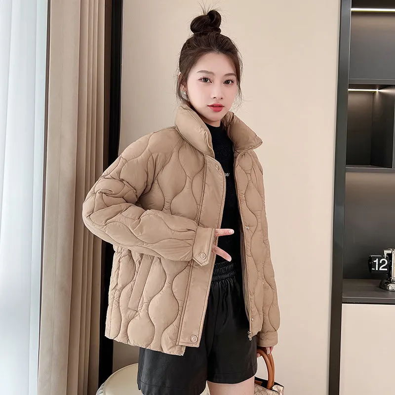 Women's Fashionable Easy-to-Clean Quilted Puffer Jacket