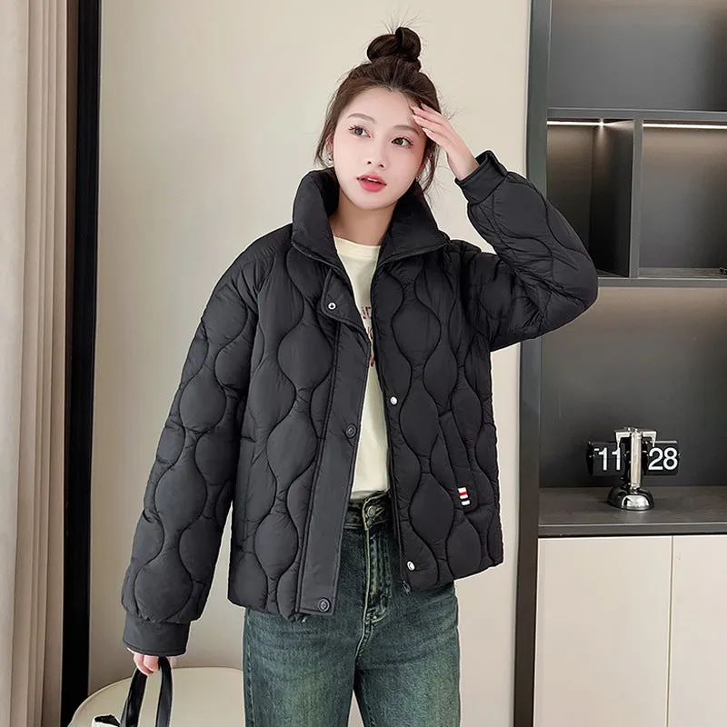 Women's Fashionable Easy-to-Clean Quilted Puffer Jacket