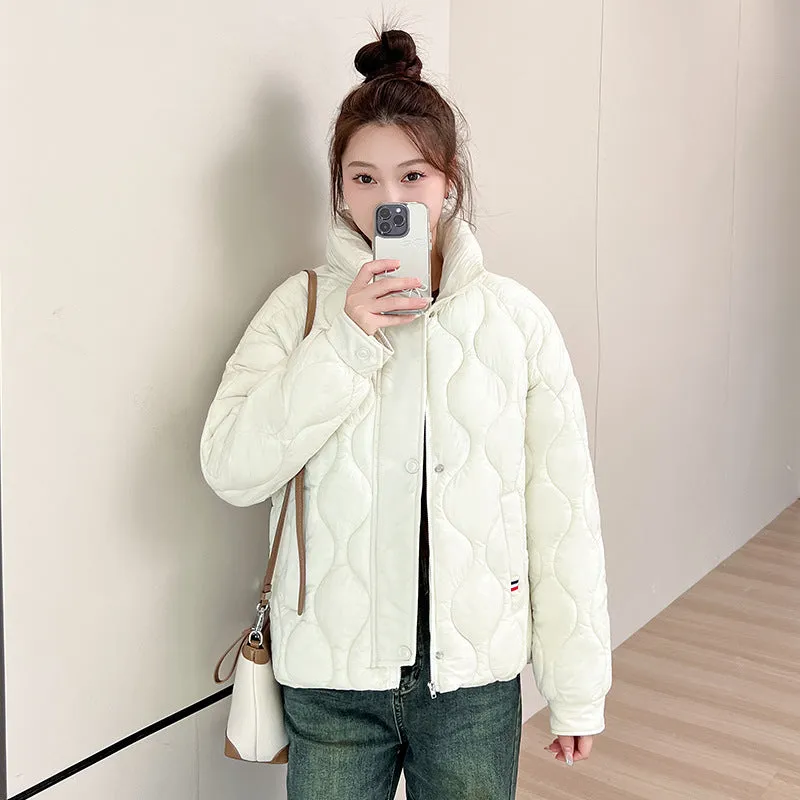 Women's Fashionable Easy-to-Clean Quilted Puffer Jacket