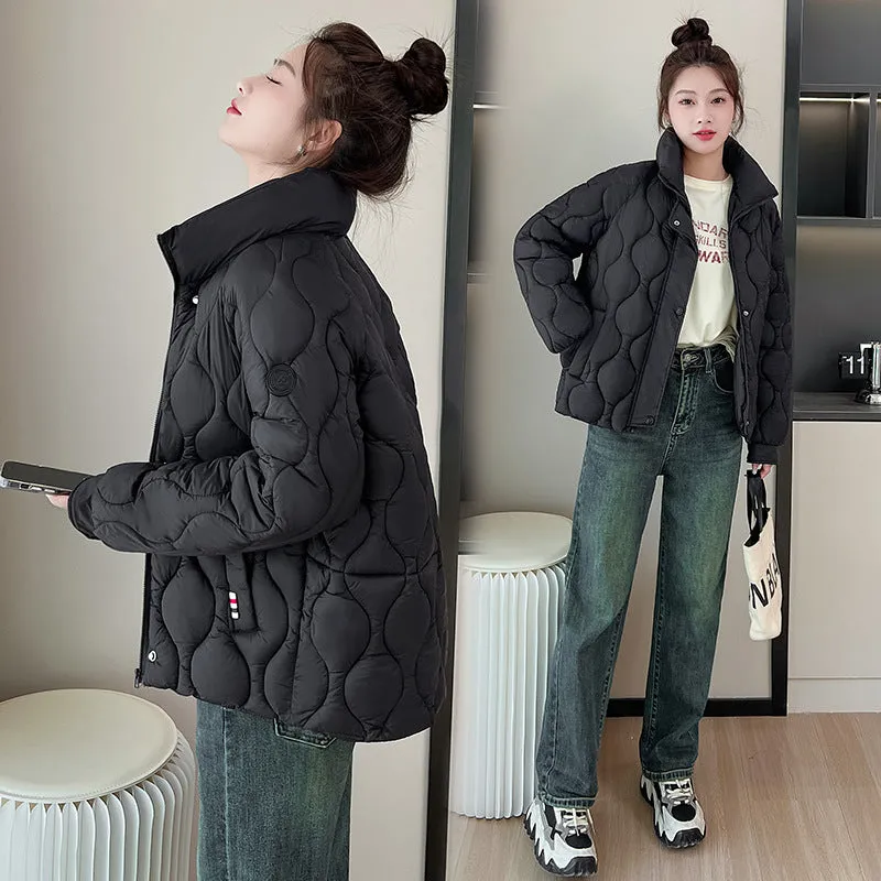 Women's Fashionable Easy-to-Clean Quilted Puffer Jacket