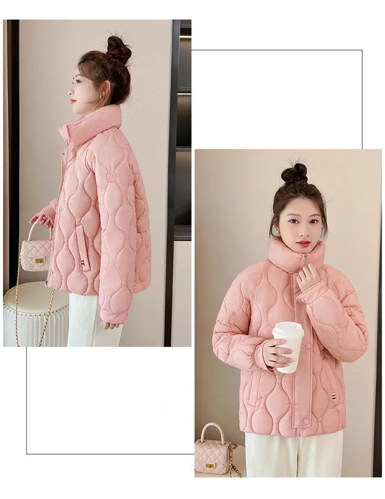Women's Fashionable Easy-to-Clean Quilted Puffer Jacket