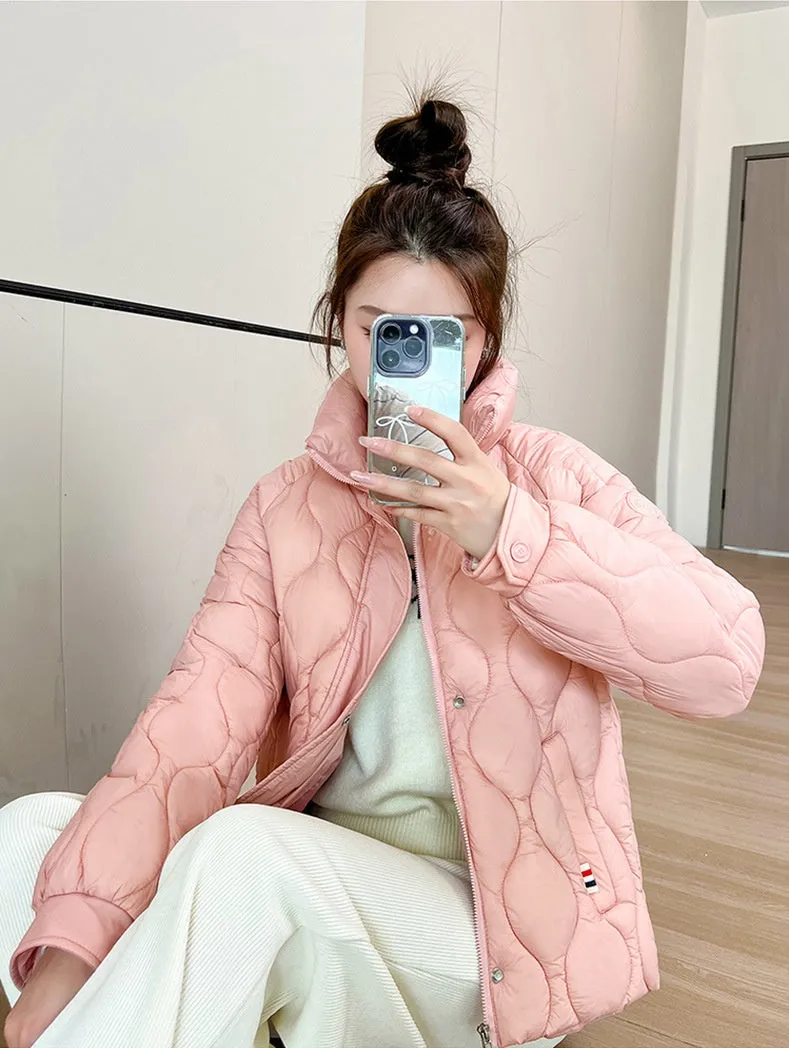 Women's Fashionable Easy-to-Clean Quilted Puffer Jacket
