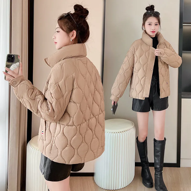 Women's Fashionable Easy-to-Clean Quilted Puffer Jacket