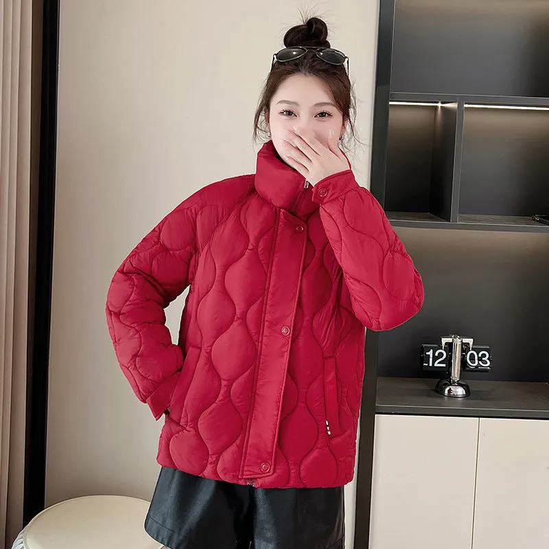 Women's Fashionable Easy-to-Clean Quilted Puffer Jacket