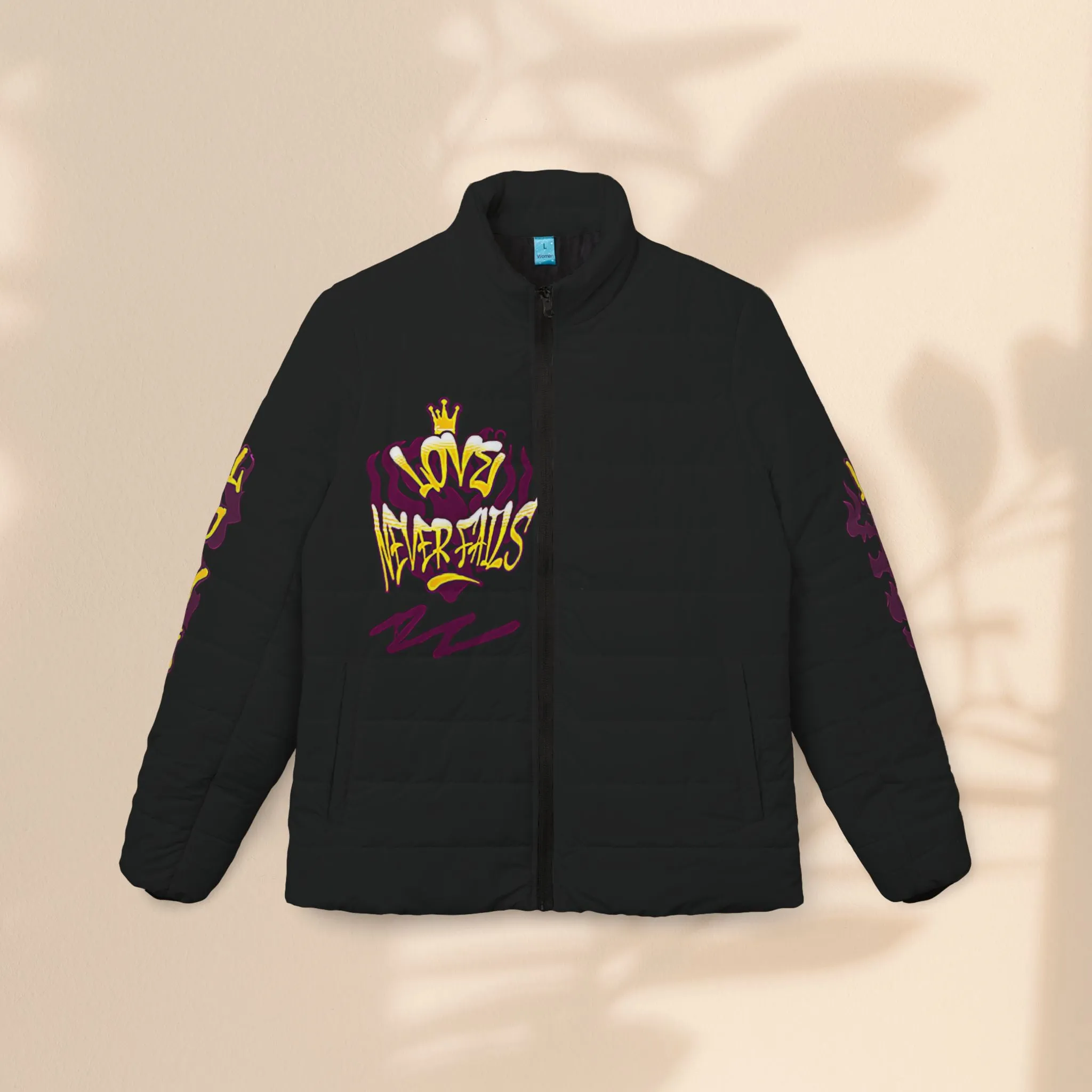 Women’s Puffer Jacket - Love Never Fails