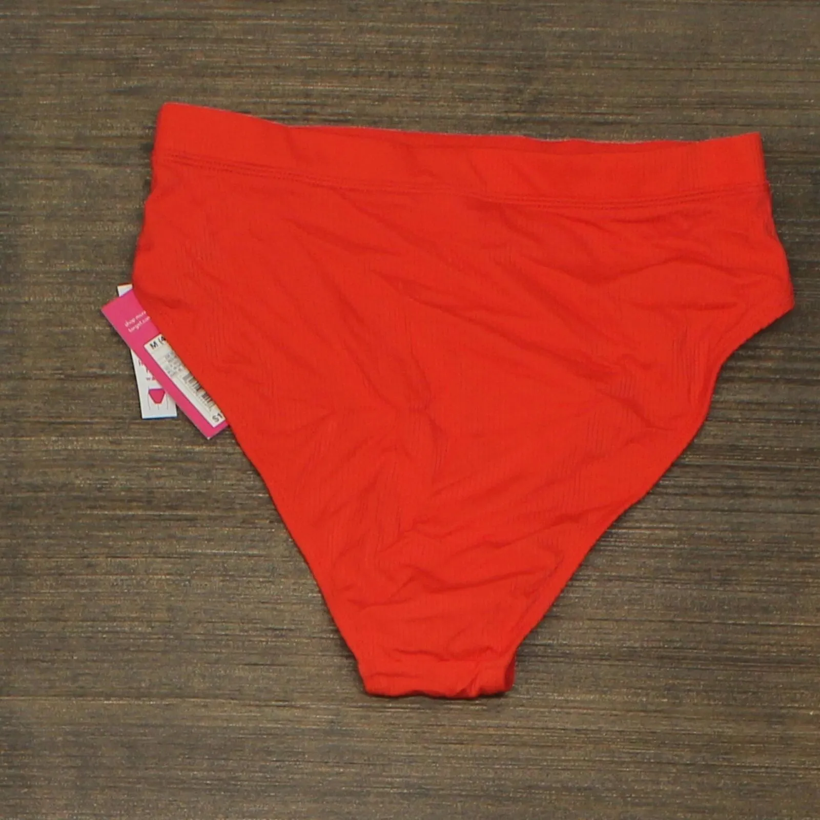 Xhilaration Juniors' Ribbed High Leg High Waist Bikini Bottom AFU79B