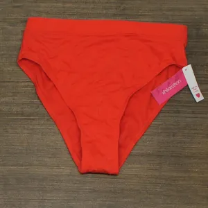 Xhilaration Juniors' Ribbed High Leg High Waist Bikini Bottom AFU79B