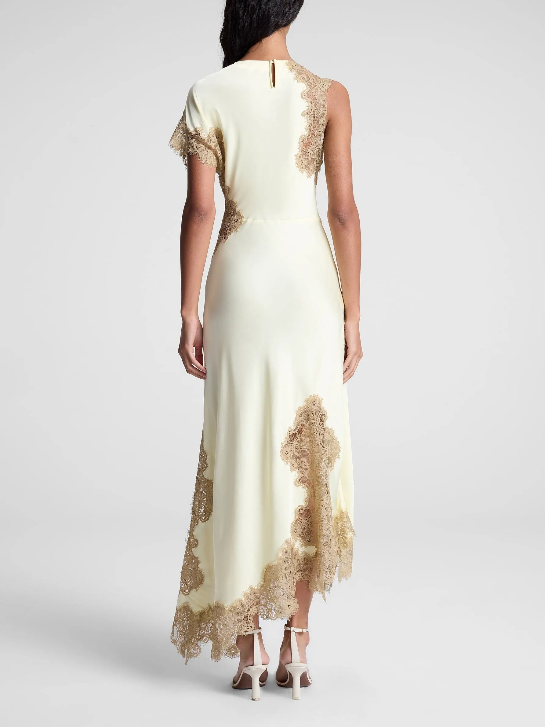 YOLAINE - LUXE SATIN FULL-LENGTH DRESS