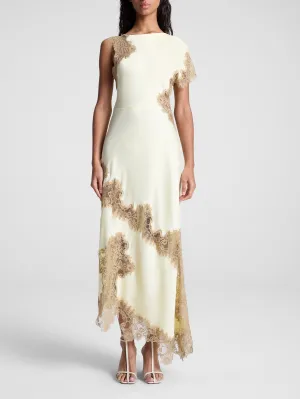 YOLAINE - LUXE SATIN FULL-LENGTH DRESS