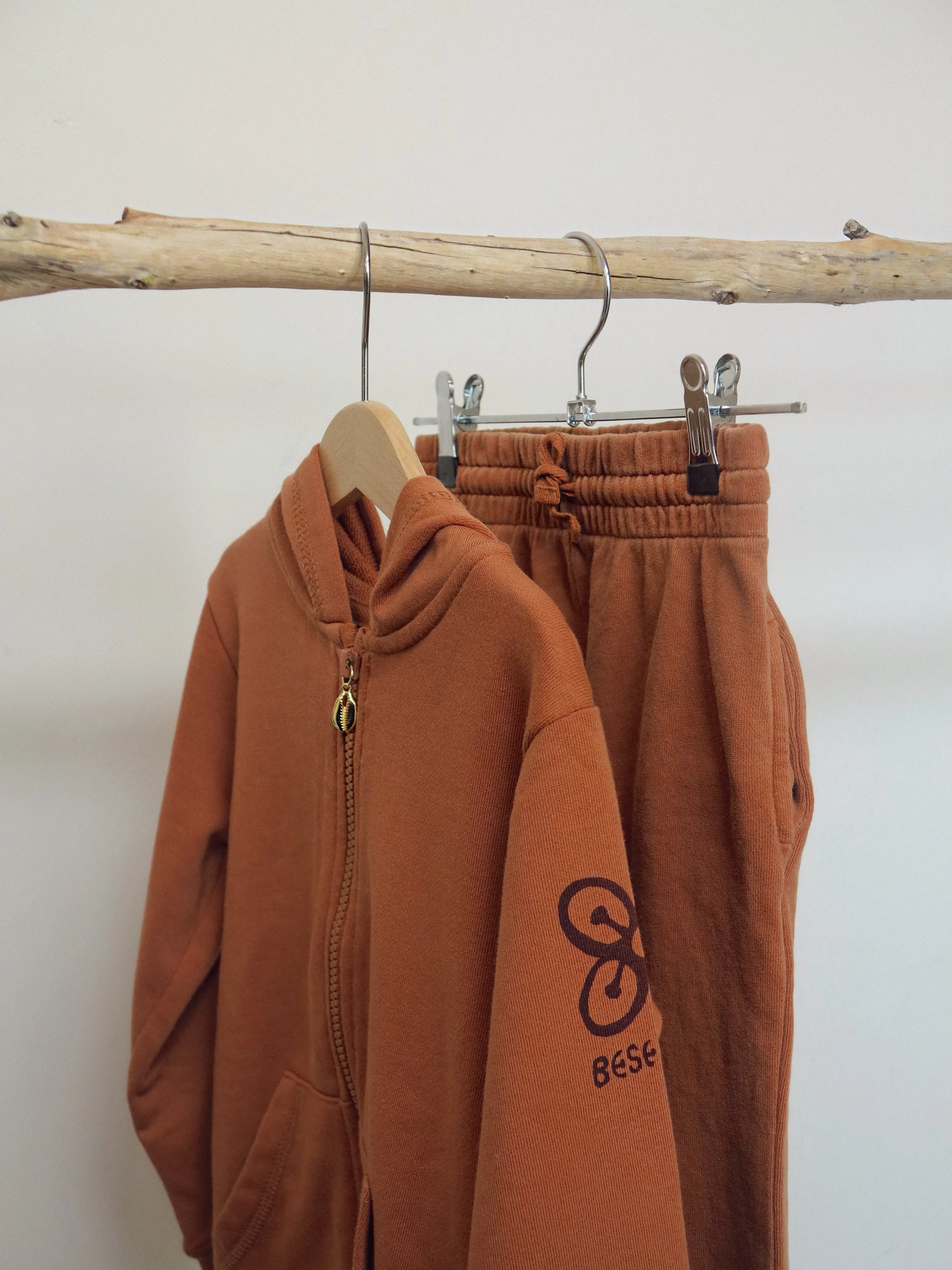Zip Hooded Jumper | Clay