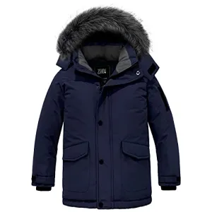 ZSHOW Boys' Fleece-Lined Puffer Jacket