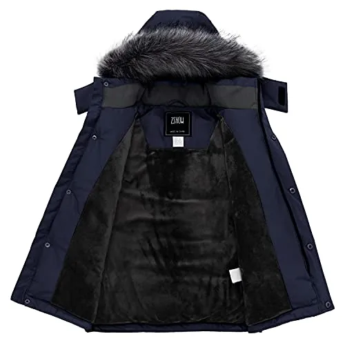 ZSHOW Boys' Fleece-Lined Puffer Jacket